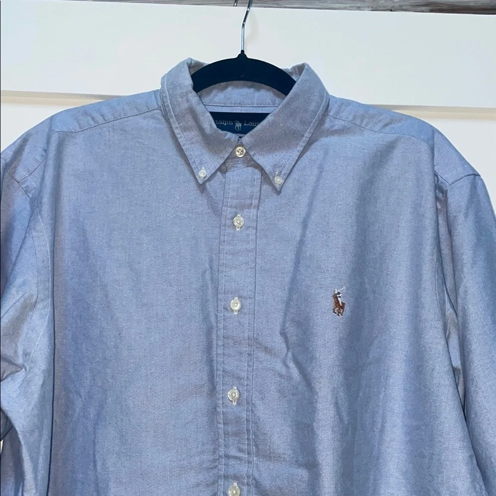 Ralph Lauren Blue Oxford Casual Shirt - Picture 4 of 9
